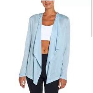 WILDFOX | Powder Blue Lightweight Hooded Cardigan Sz S